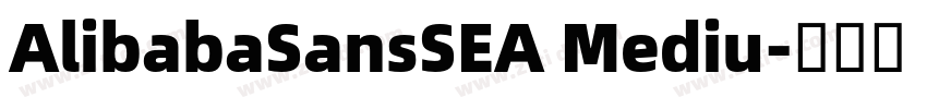 AlibabaSansSEA Mediu字体转换